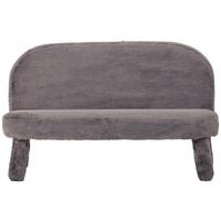 Kindersitzbank Corto Grau - Grau, MODERN, Holz/Textil (84/48/45cm) - Mömax