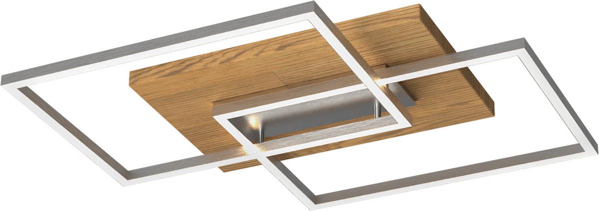 LAMPA SUFITOWA LED 141601 HERMAGOR - beżowy, Natur, metal/drewno (50/42/7cm) - Waldwelt