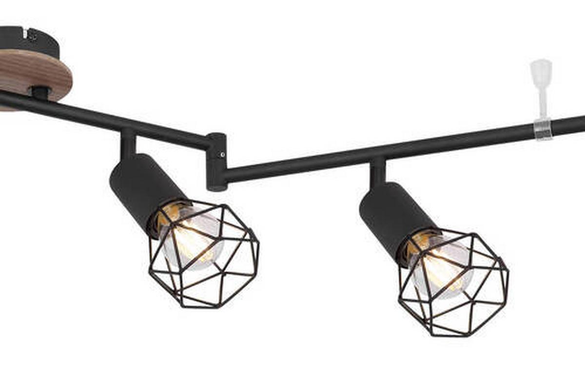 Reflektor Mori - črna/rjava, Basics, kovina/les (116/10/24,5cm) - Globo
