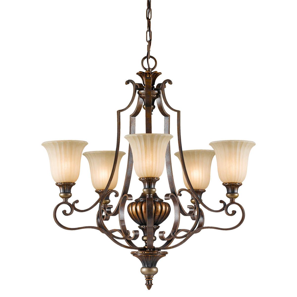 Luster Kelham Fe-Kelham-Hall5-Uplt - brončane boje, Natur, staklo/metal (68.6/86.5cm)