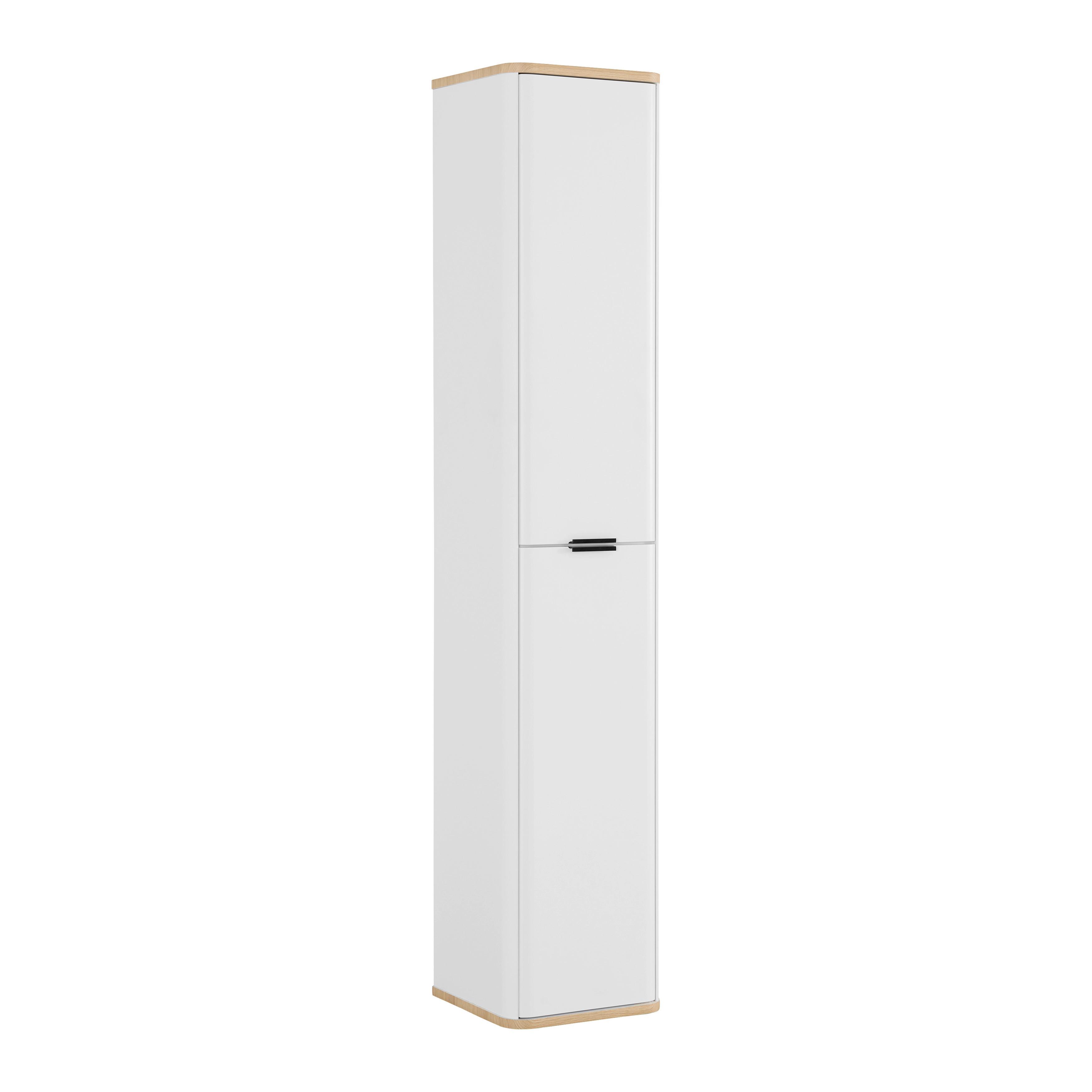 Vioski Element Elias -Exklusiv- - bijela/crna, Moderno, staklo/drvni materijal (35/180/35cm) - Mömax