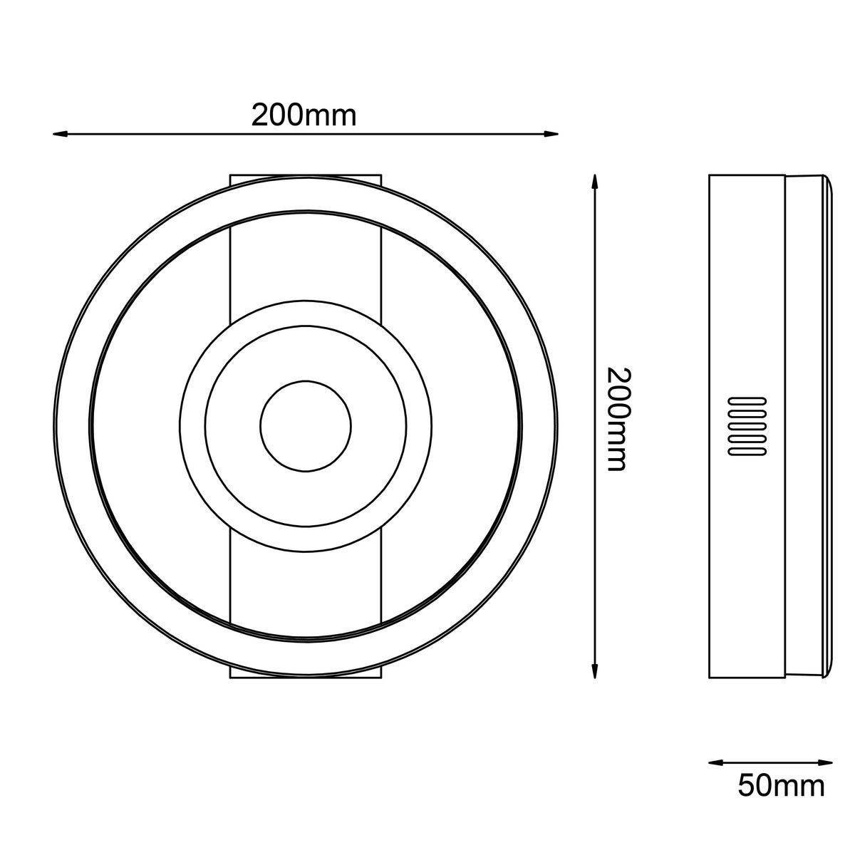 LED-Deckenleuchte Maureen Schwarz max. 12 Watt - Schwarz, Basics, Kunststoff/Metall (5/20/20cm) - Brilliant