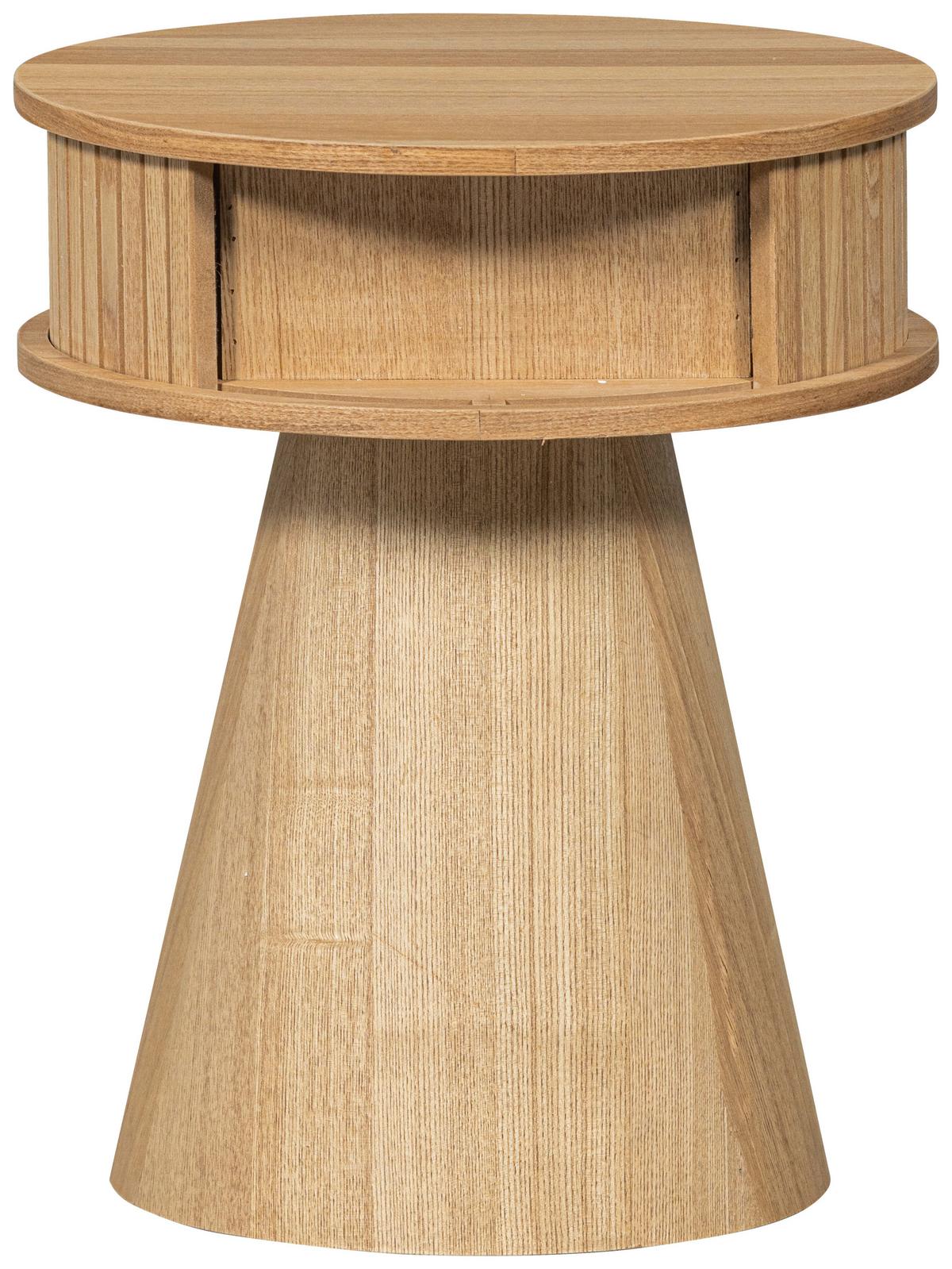 Nachttisch Karri Holz - Naturfarben, Design, Holz/Holzwerkstoff (38/38/46cm) - Livetastic