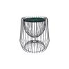 BEISTELLTISCH LTYOM-GRN - Schwarz/Grün, Basics, Stein/Metall (50/51/50cm) - Kayoom