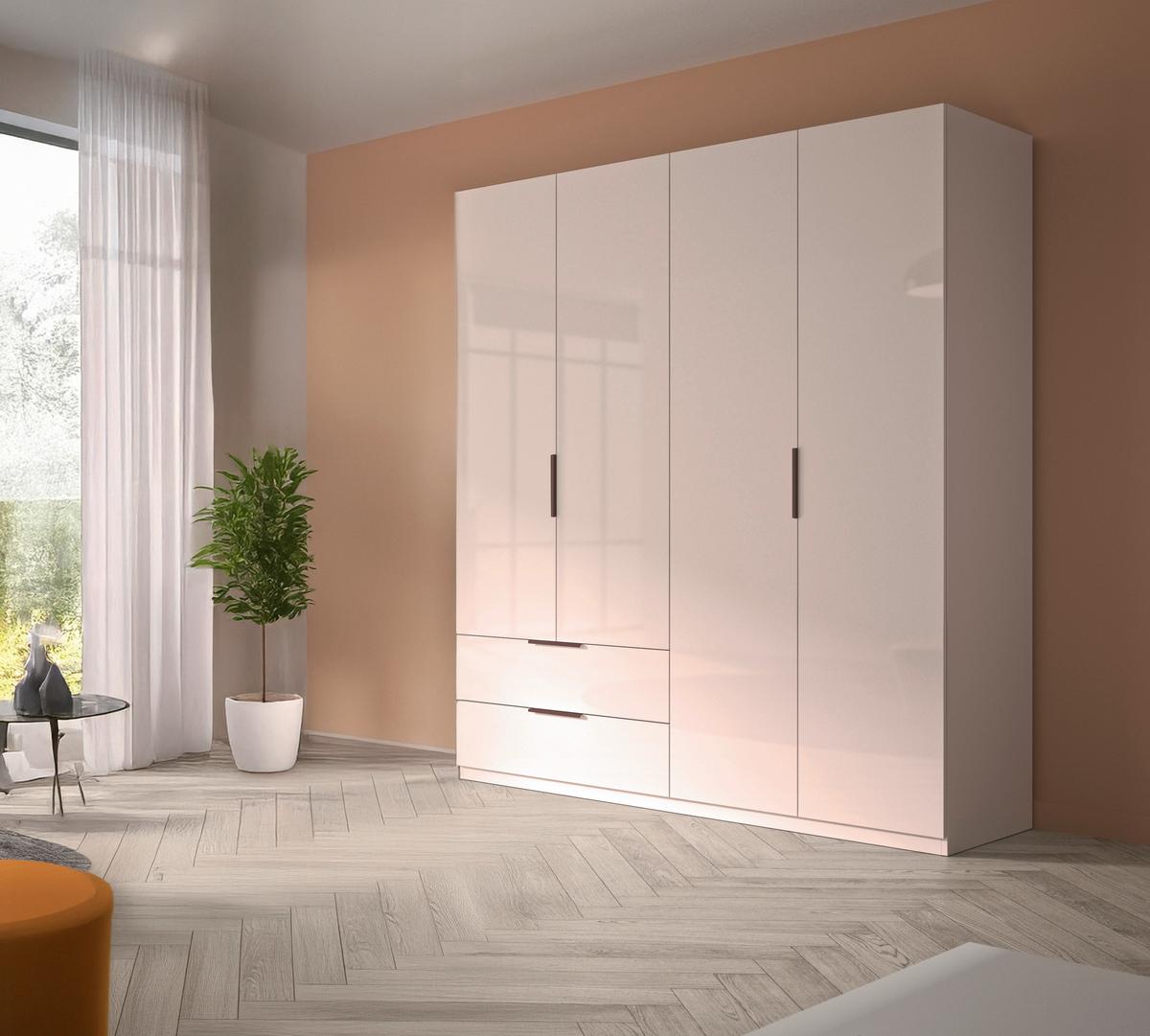 Kleiderschrank Armadio Kaschmirfarben - Kaschmir/Anthrazit, KONVENTIONELL, Holzwerkstoff (163/200/59cm) - Mömax