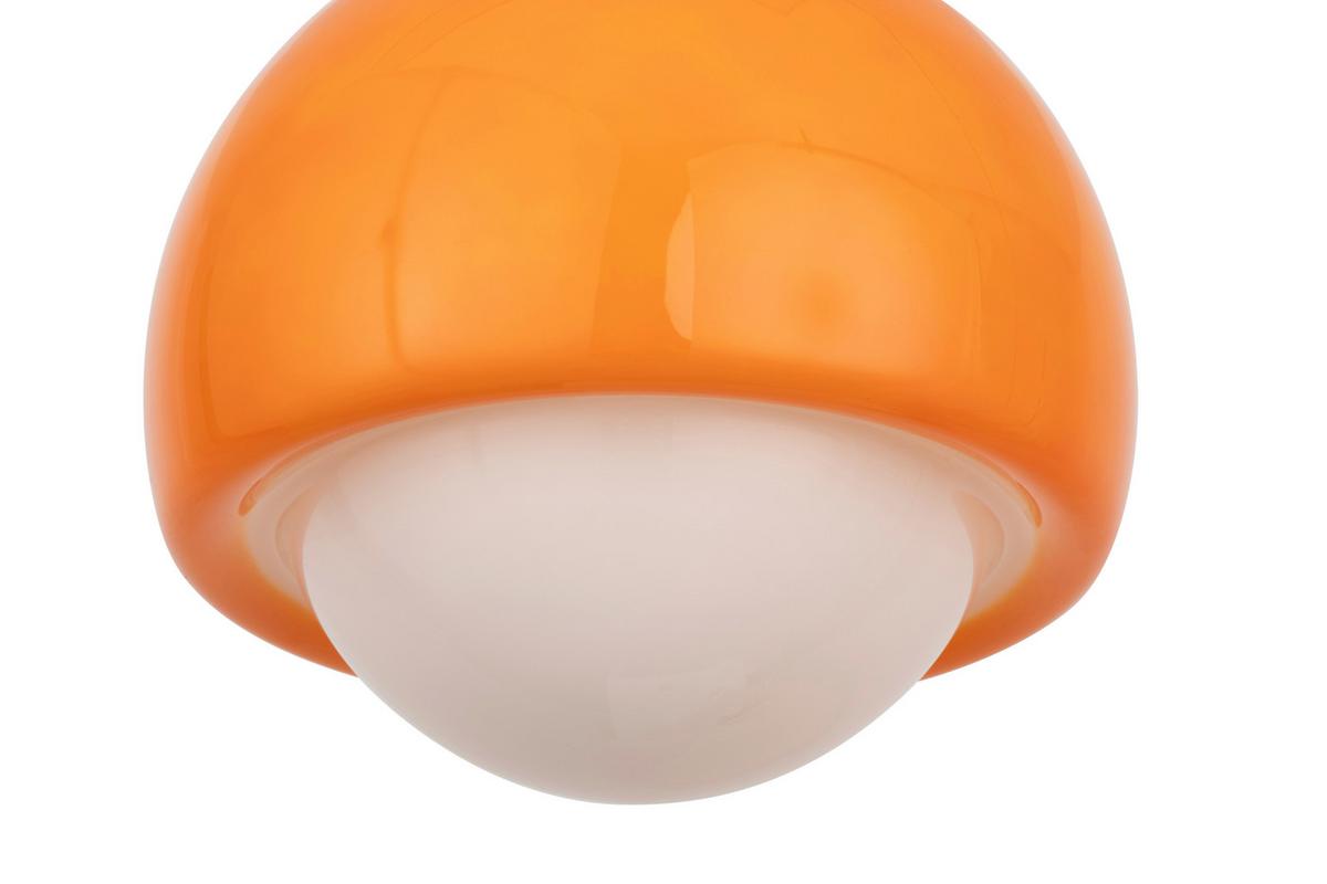 LAMPA WISZĄCA KRISTI - biały/pomarańczowy, Design, metal/szkło (22,5/120cm) - Collett's Monde