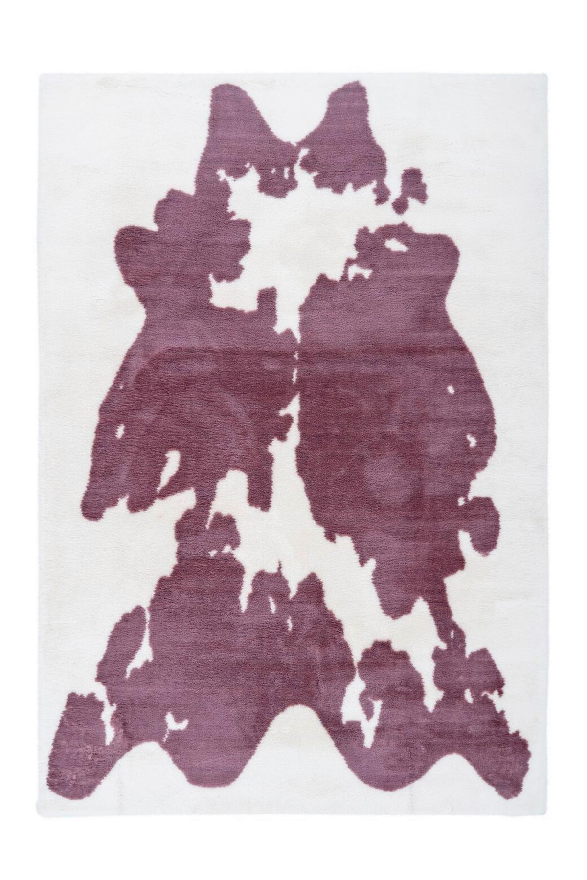 HOCHFLORTEPPICH RABBIT ANIMAL - Weiss/Lila, Konventionell, Textil (120/160cm) - Kayoom