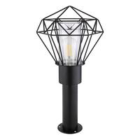 Cestna Svetilka Horace - črna/prozorno, Basics, kovina/umetna masa (22,5/25,5/50cm) - Globo