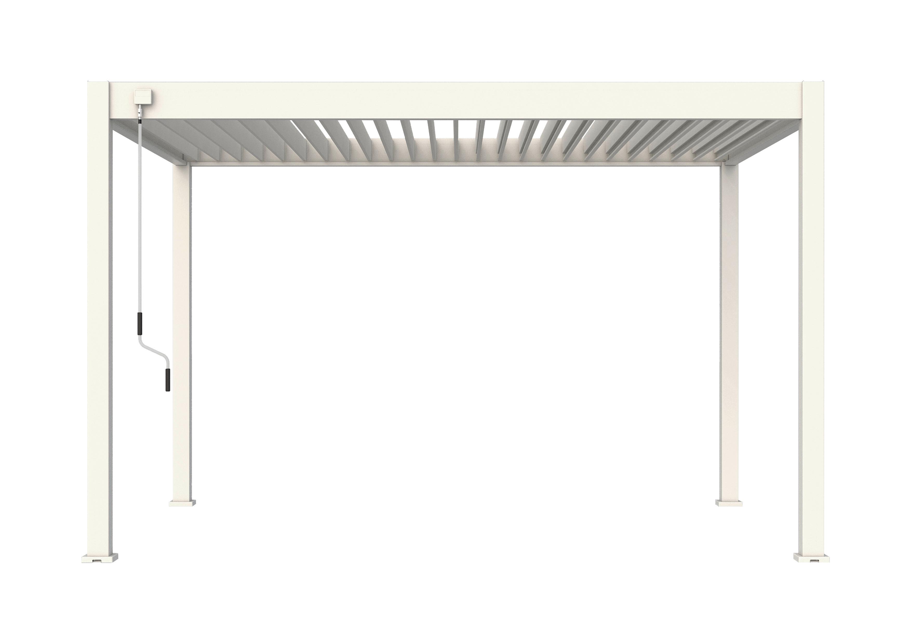 PERGOLA CLASSIC 3X3,6M WEISS - Weiss, Basics, Metall (360/255/300cm) - Gardenson