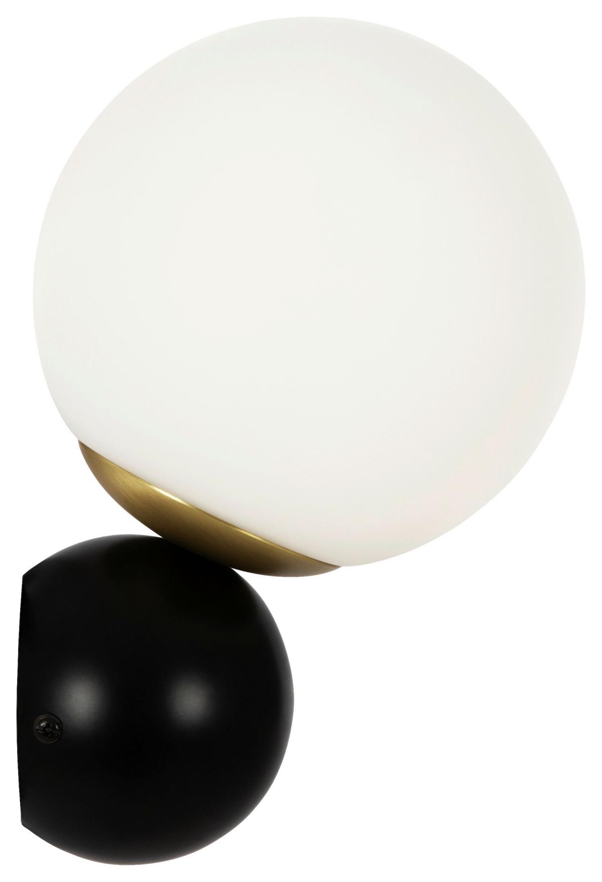 WANDLEUCHTE NOSTALGIA - Weiss/Goldfarben, Basics, Glas/Metall (15/30/16,2cm) - MAYTONI