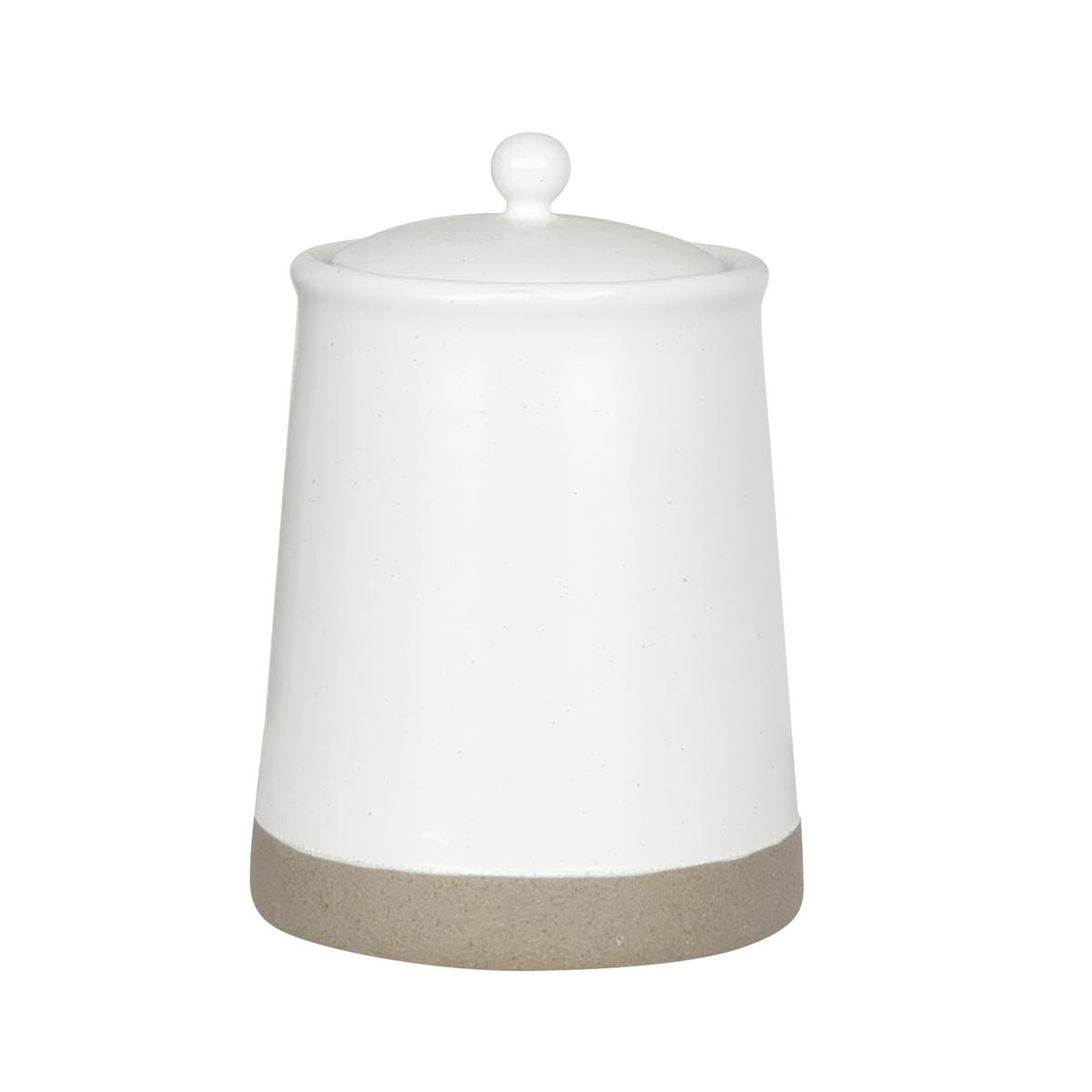 Vorratsdose Emilia ca. 900ml - Weiß, Keramik/Kunststoff (12/17cm) - Zandiara