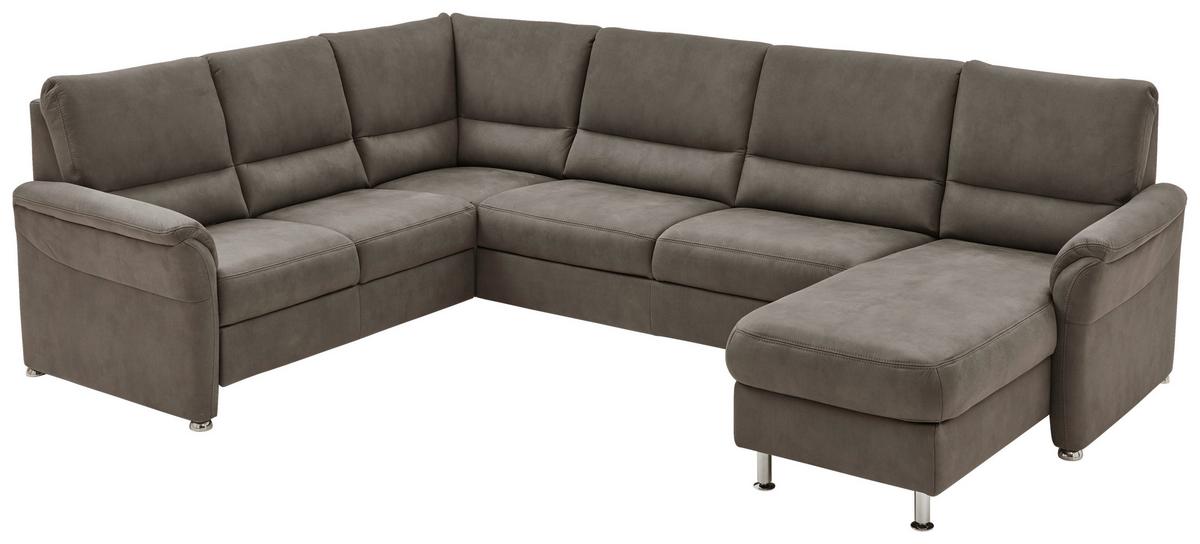 Wohnlandschaft Multi-U in Anthrazit - Chromfarben/Anthrazit, Modern, Holz/Holzwerkstoff (318/94/228cm) - Mömax