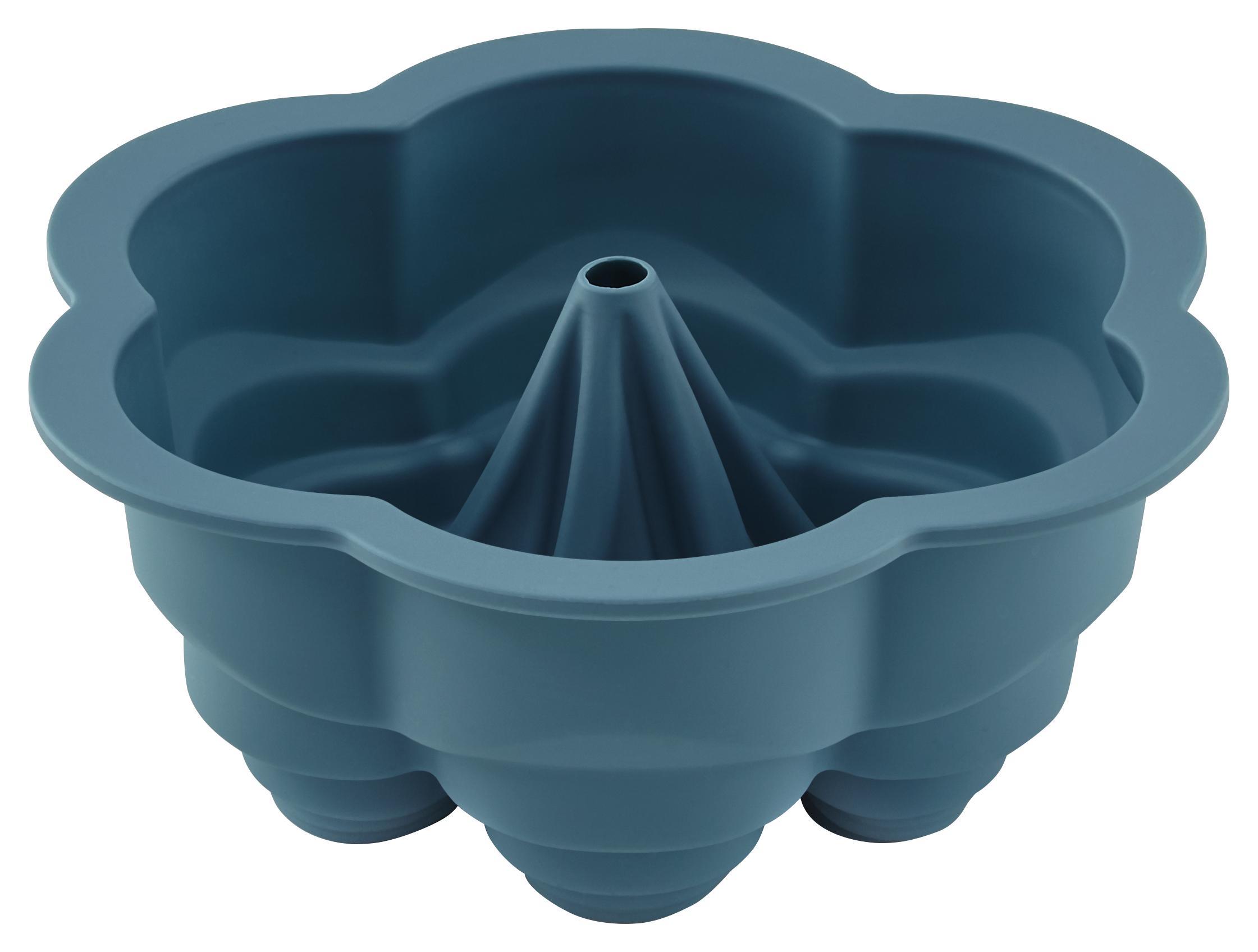 Backform Elina aus Silikon - Blau, MODERN, Kunststoff (24/9cm) - Mömax modern living