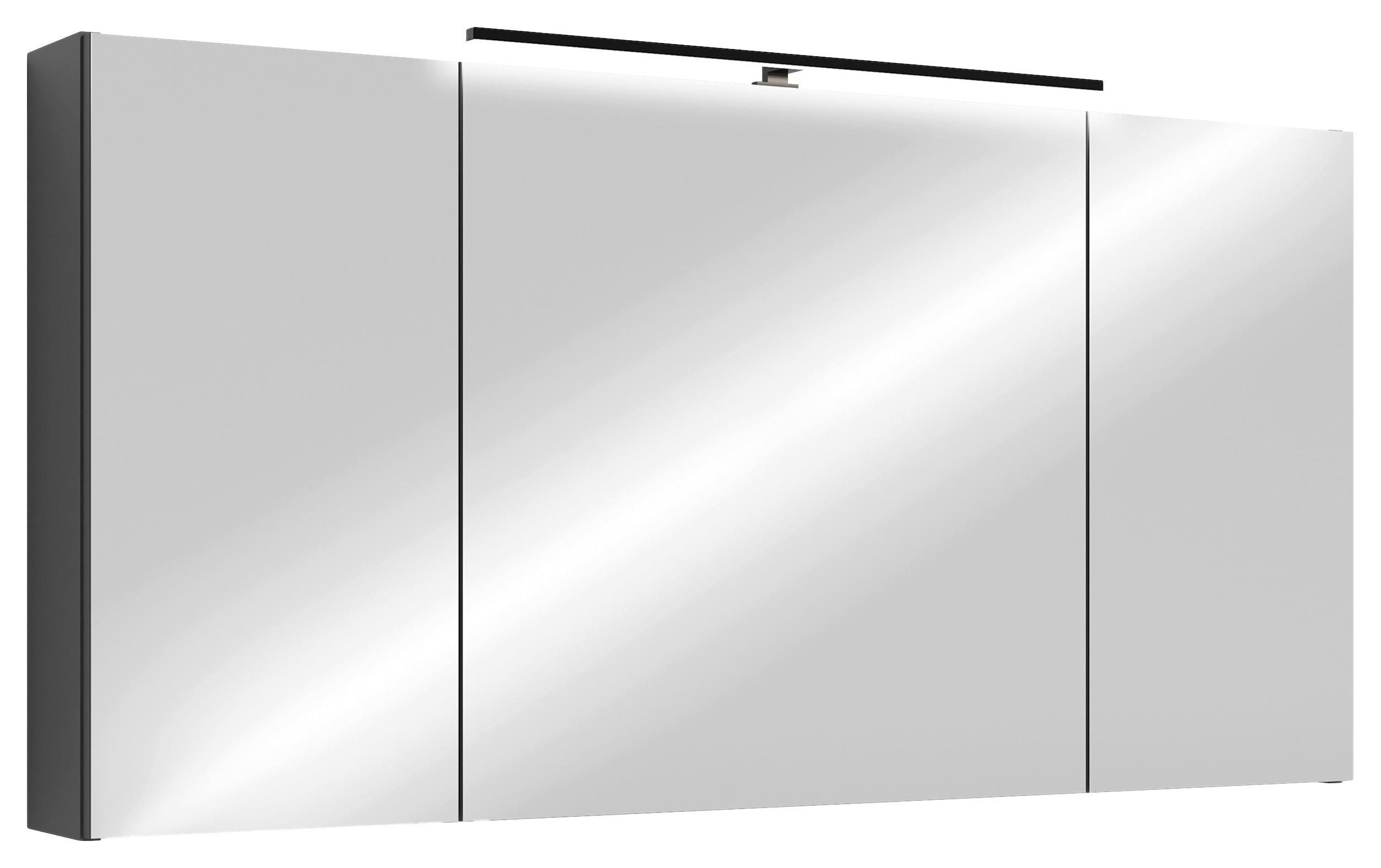 Spiegelschrank Spree Anthrazit - MODERN, Glas/Holzwerkstoff (120/60/15cm) - MID.YOU