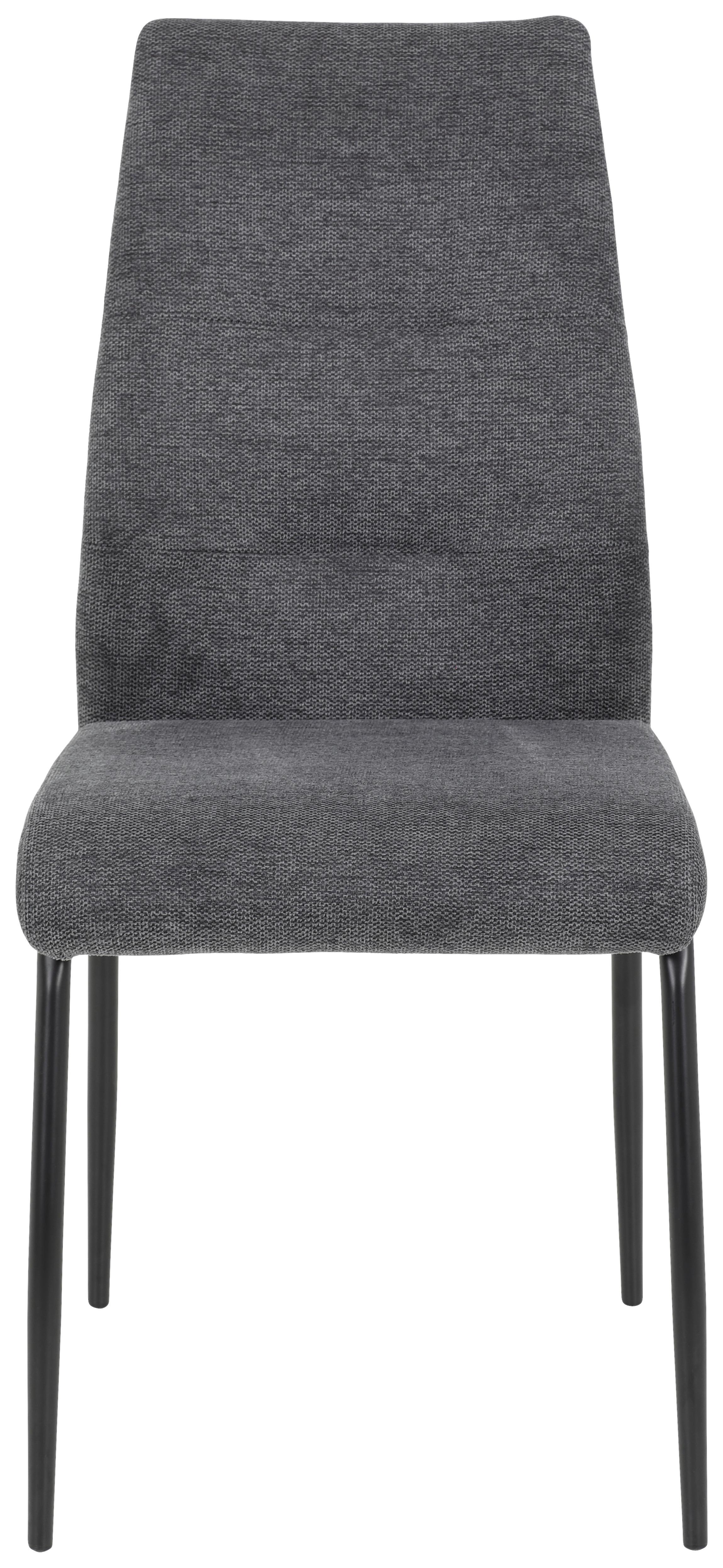 Stol Jane S, Antracit - črna/antracit, Konvencionalno, kovina/tekstil (43/93/59cm)