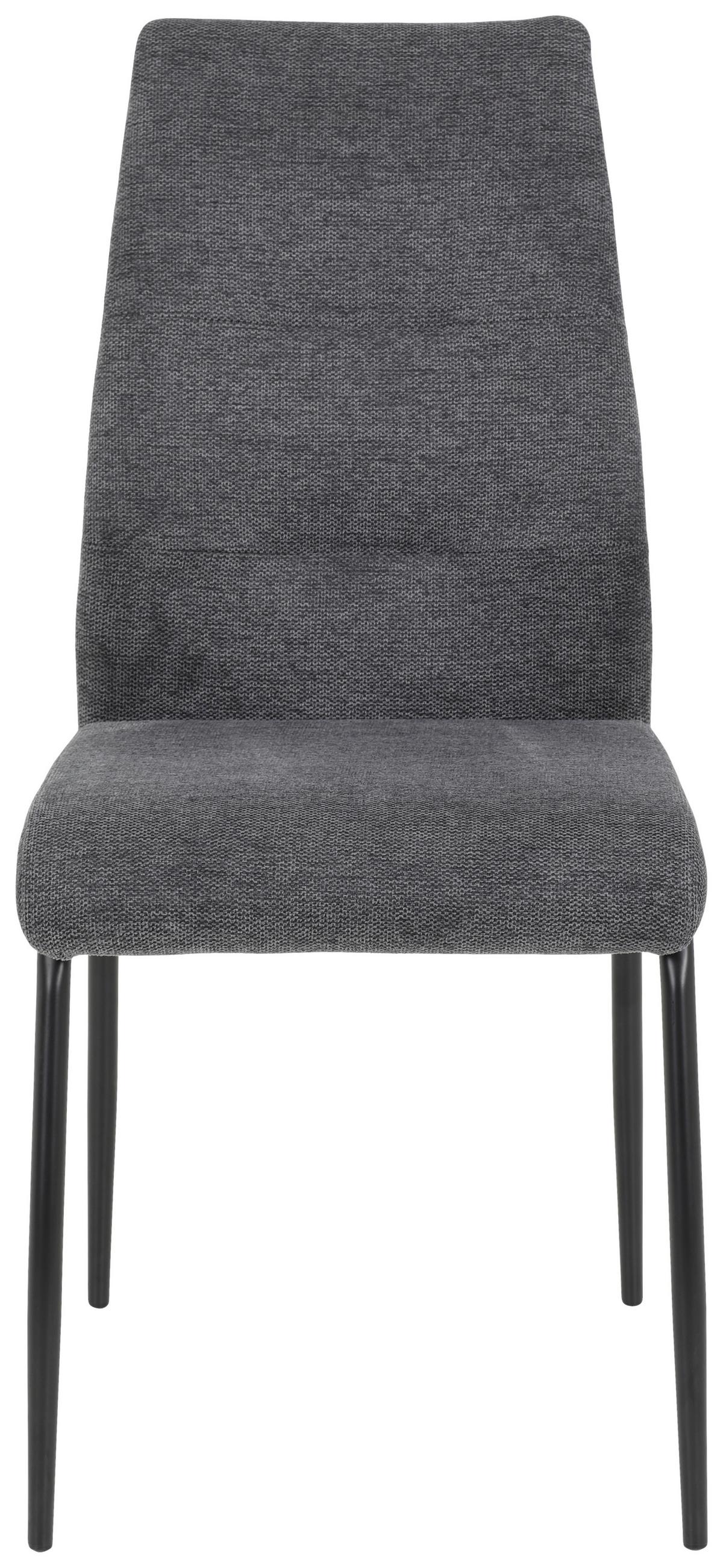 Stol Jane S, Antracit - črna/antracit, Konvencionalno, kovina/tekstil (43/93/59cm)