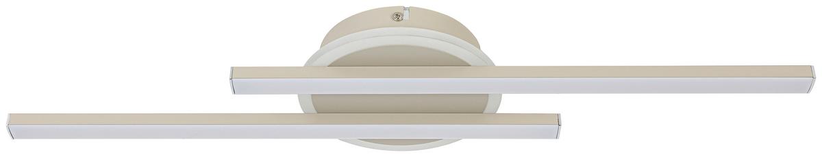 LED-Deckenleuchte Olga Sandfarben max. 14 Watt - Sandfarben, MODERN, Kunststoff/Metall (58/15/5cm) - Mömax