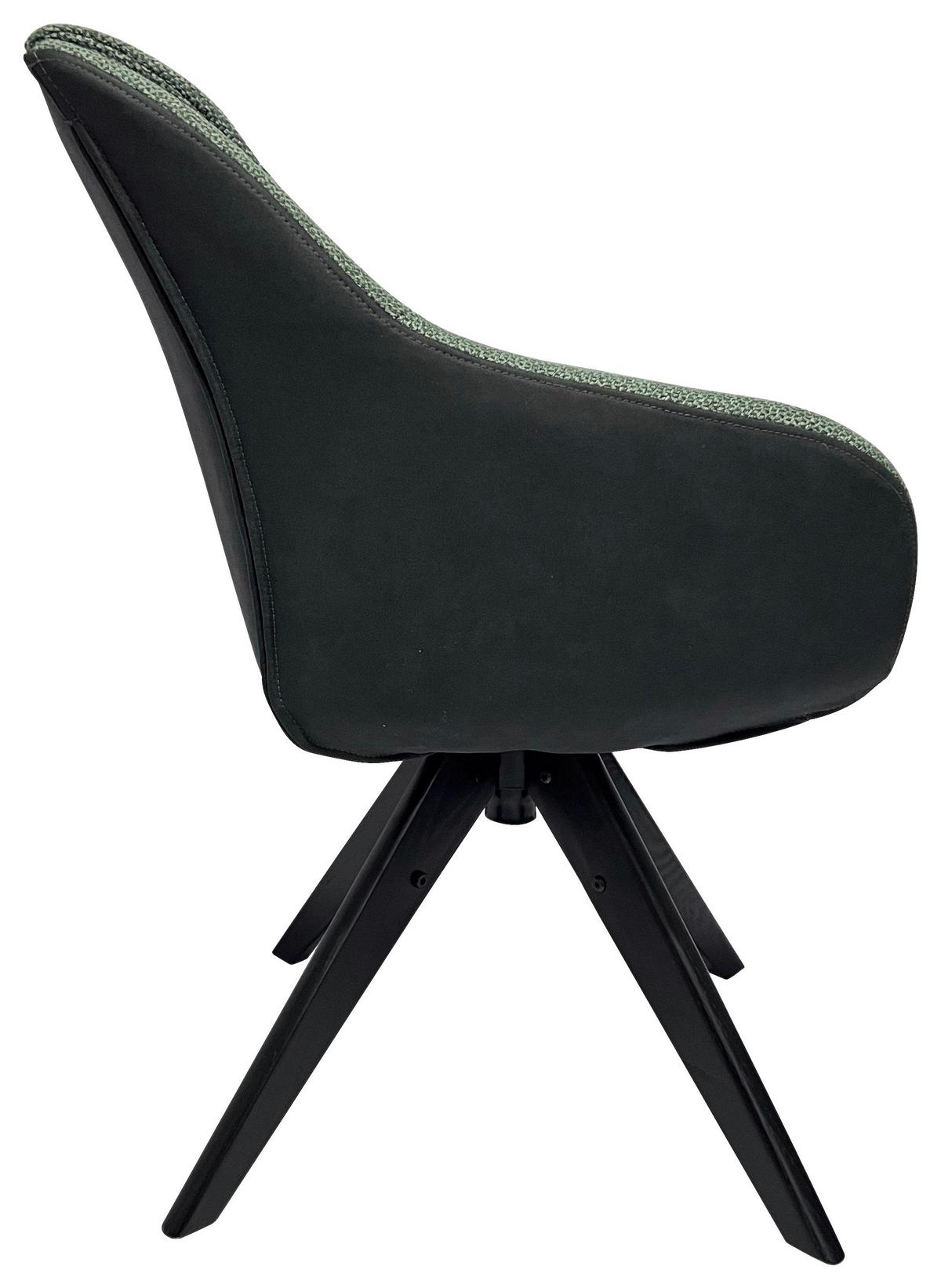 KRZESŁO Z PODŁOKIETNIKAMI FRESH - antracytowy/zielony, Konventionell, drewno/tkanina (57/83,5/60cm) - Landscape