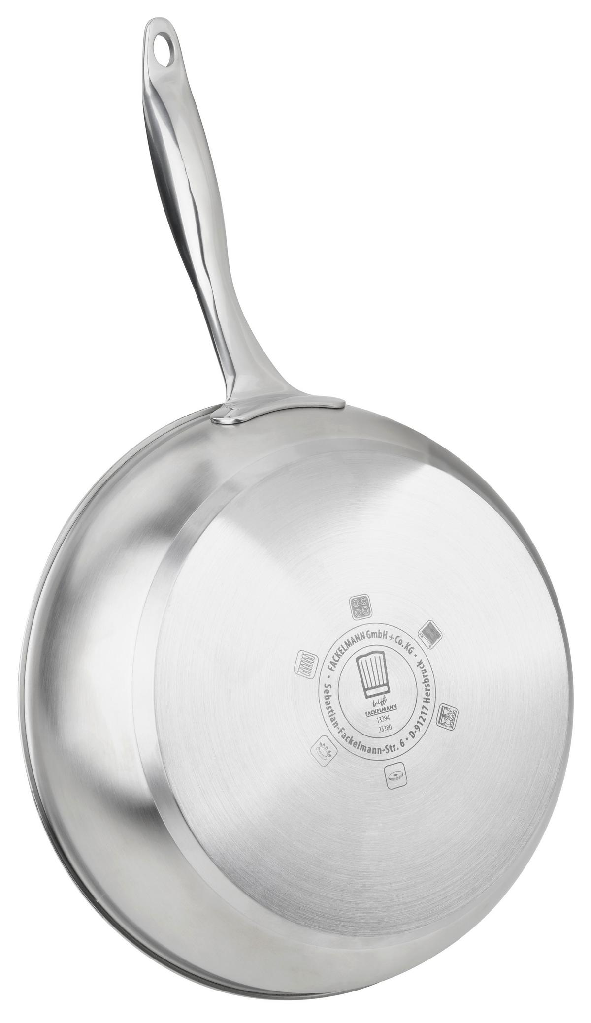Tigaie pentru prăjit Munich - argintiu, Design, metal (28cm) - Chefkoch+Fackelmann
