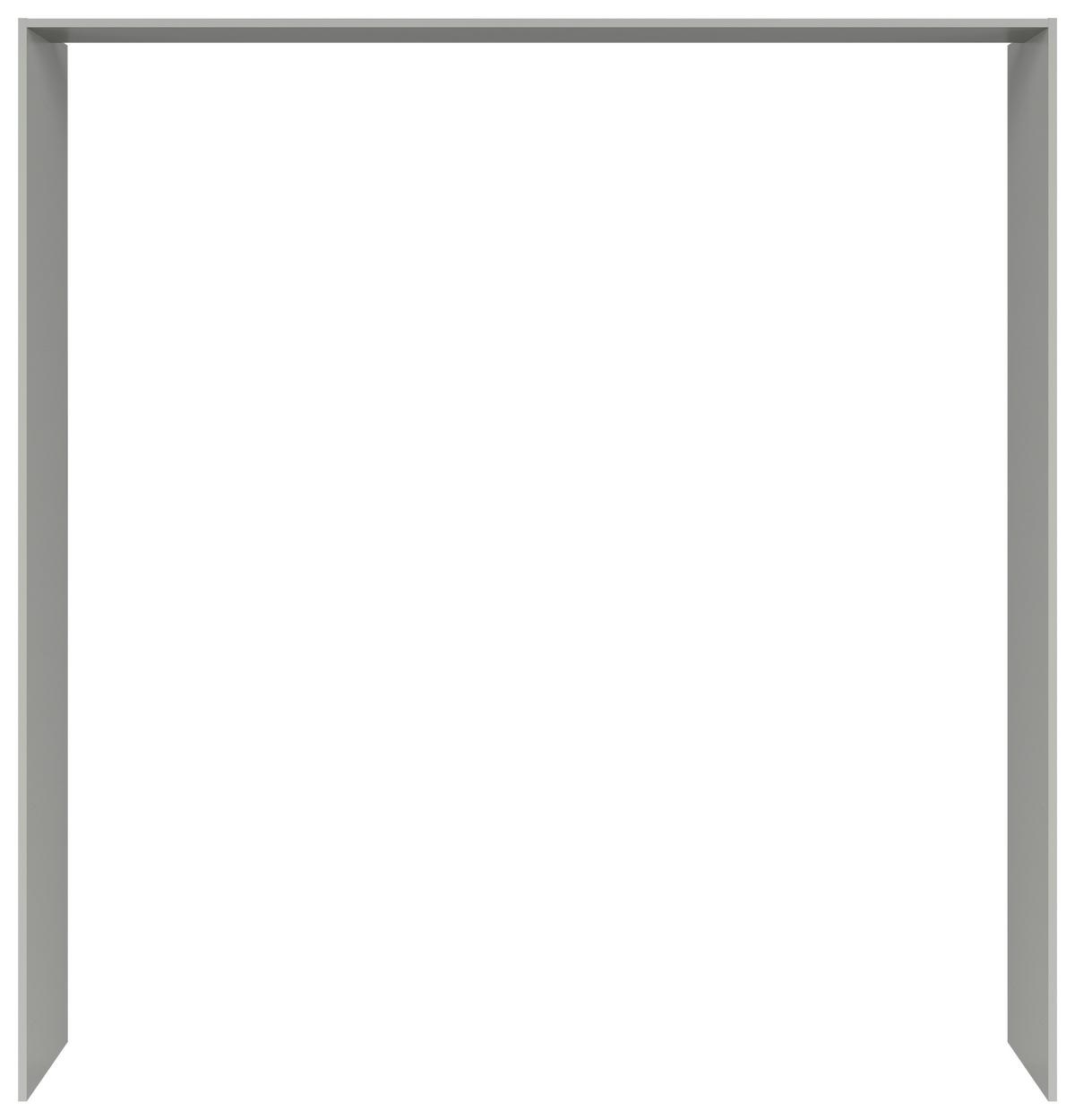 Passepartoutrahmen Paspt Chinchilla Grau - Eiche grau, Basics, Holzwerkstoff (213,7/222,7/58,5cm) - Visiona