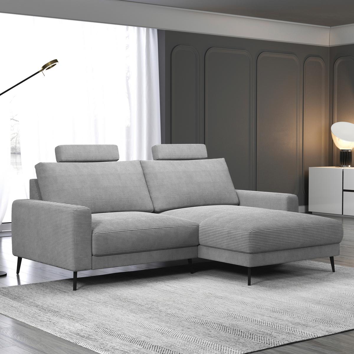 Kopfstütze Cora Grau - Grau, MODERN, Karton/Kunststoff (63/57/40cm) - Mömax