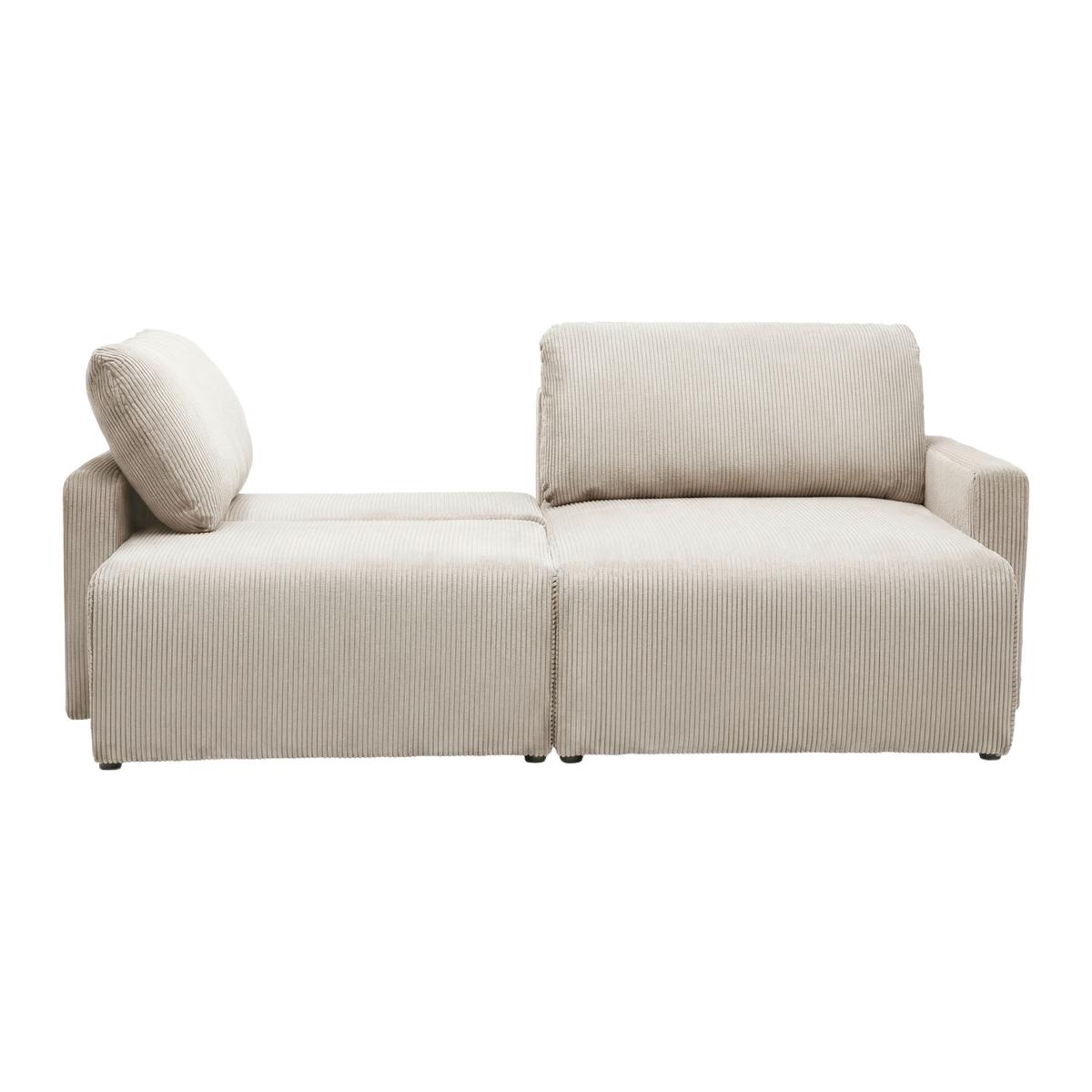 Coltar DAVE -BEST PRICE - bej, Modern, textil (227/146cm) - Best Price