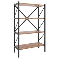 Regal Insasi, Hrast - medeni hrast, Moderno, leseni material (66/121/34cm) - MID.YOU