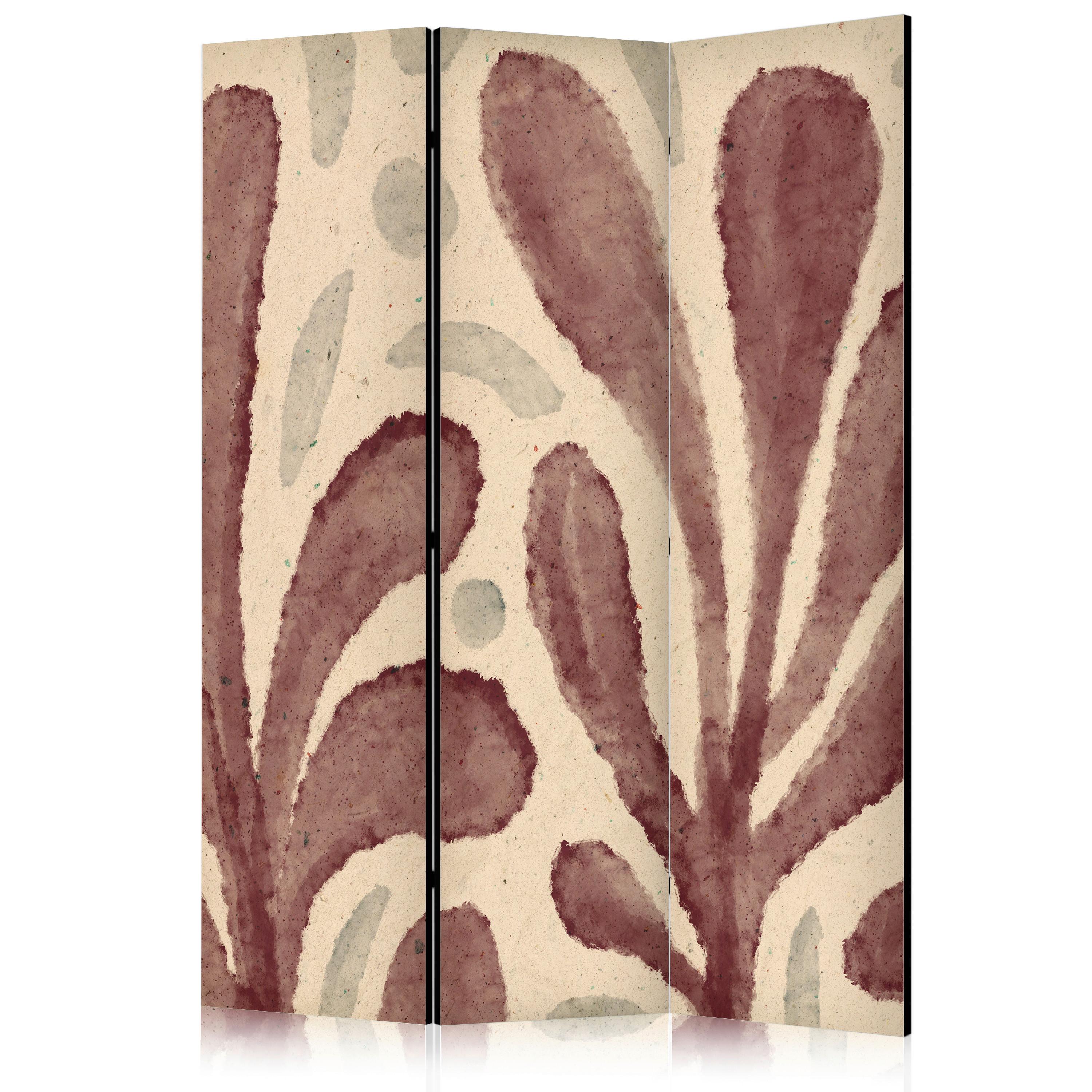 Paravent Braun/Beige - Beige/Braun, Basics, Textil (135/172/3cm) - artgeist