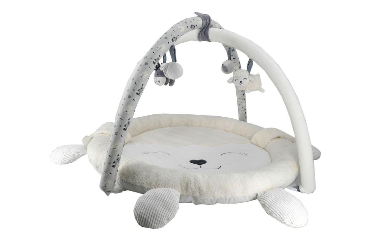 ŁUK Z ZABAWKAMI MOLLY - biały/kremowy, Basics, tkanina (80cm) - Patinio