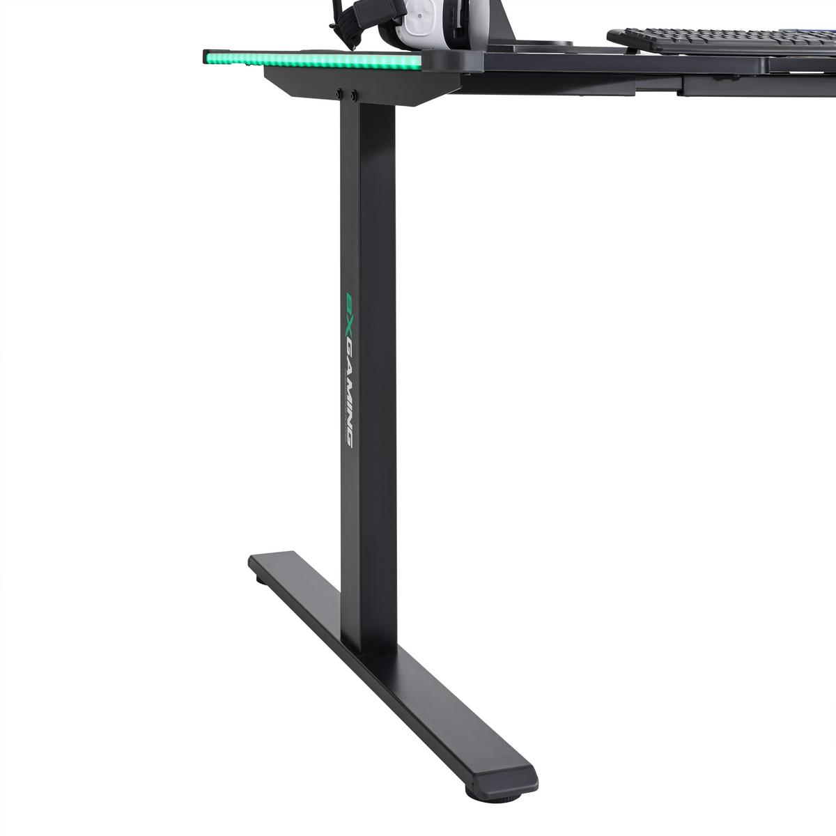 Radni Stol Zocker Ii - crna, Moderno, drvni materijal/metal (140/75/60-100cm) - Modern Living