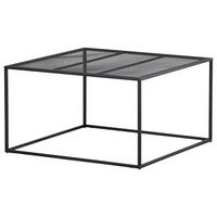 COUCHTISCH NETZ - Schwarz, Design, Metall (80/80/45cm) - Livetastic