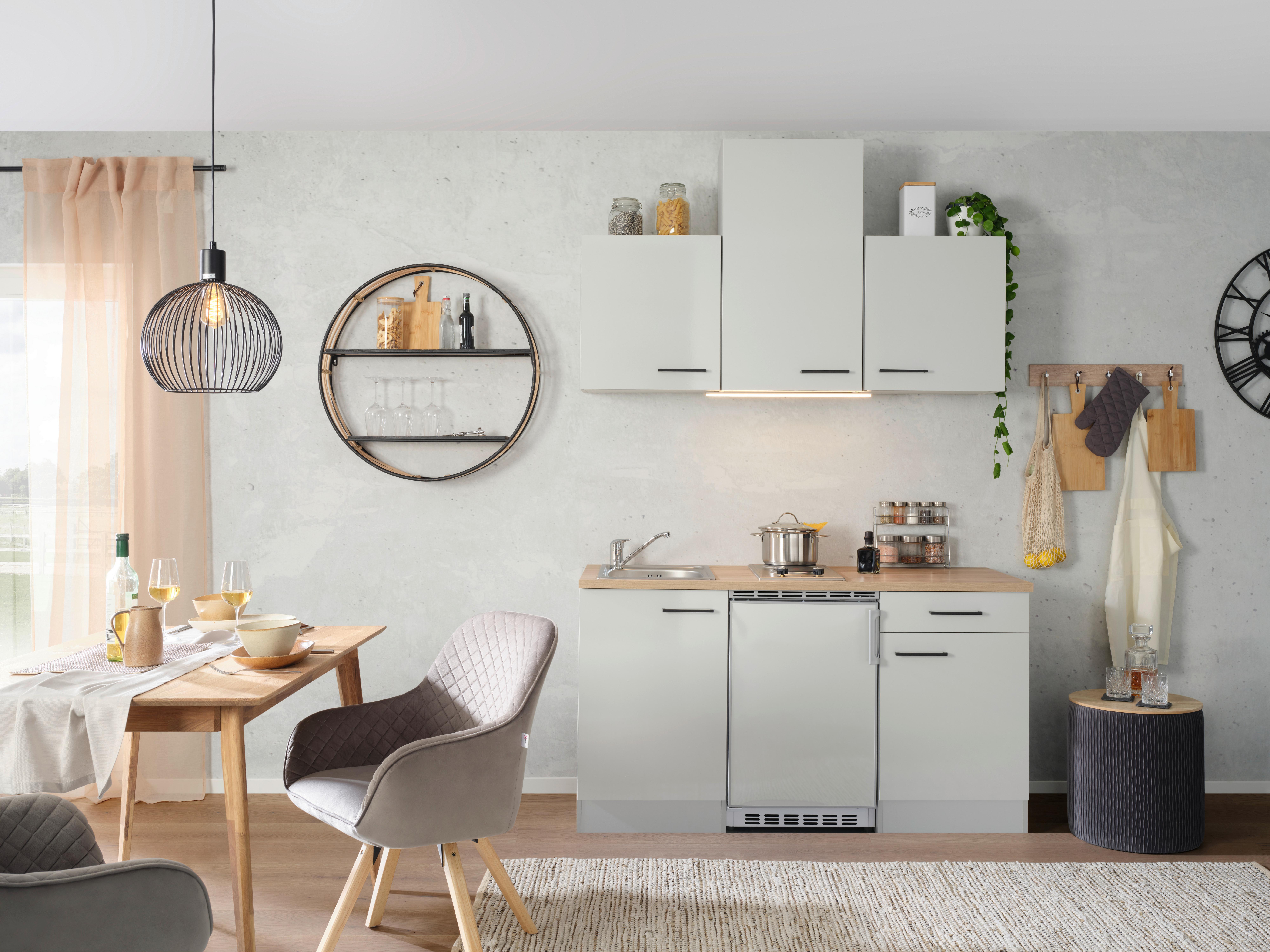 Kuhinjski Blok Levi - siva, Moderno, leseni material (150cm) - FlexWell.ai