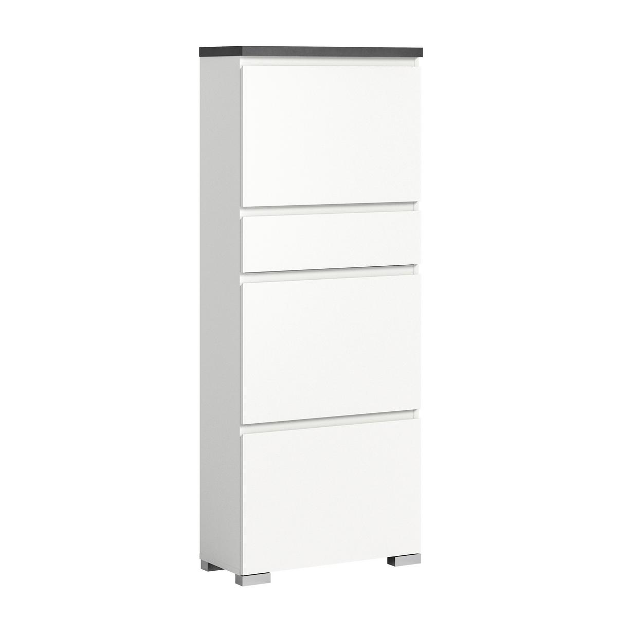 Omara Za Čevlje Shoelove, Bela, Siva - siva/bela, Moderno (60/152/27cm) - Mömax