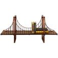 Wandregal Braun - Braun, LIFESTYLE, Metall (100/46/26cm) - Modern Living