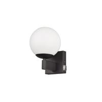 Wandleuchte Kula Schwarz max. 10 Watt - Schwarz/Weiß, MODERN, Glas/Metall (14/20cm) - Trio Leuchten