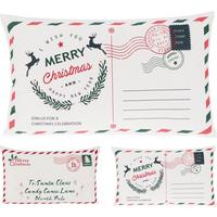 Díszpárna Xmas Letter - szürkésfehér, műanyag (50/30/3cm)