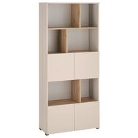 Regal Savanna Kaschmirfarben - Kaschmir/Schwarz, Modern, Holzwerkstoff/Kunststoff (80/180/35cm) - Mömax