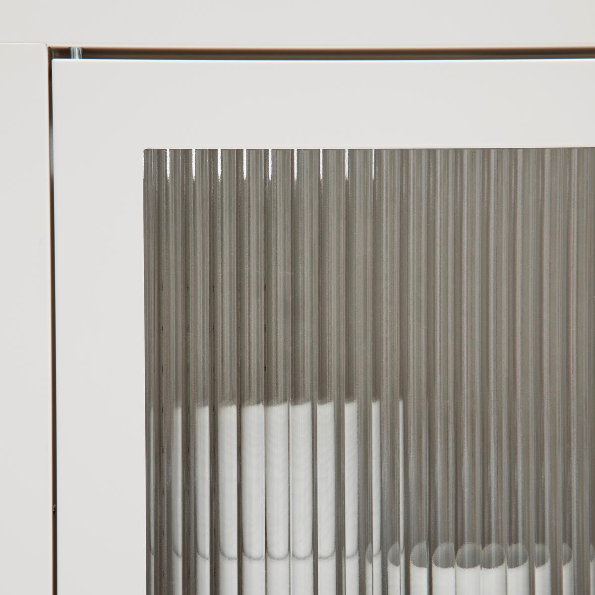 Vitrine Floyd Beige/Transparent - Transparent/Beige, MODERN, Glas/Metall (60/145/35cm) - Mömax