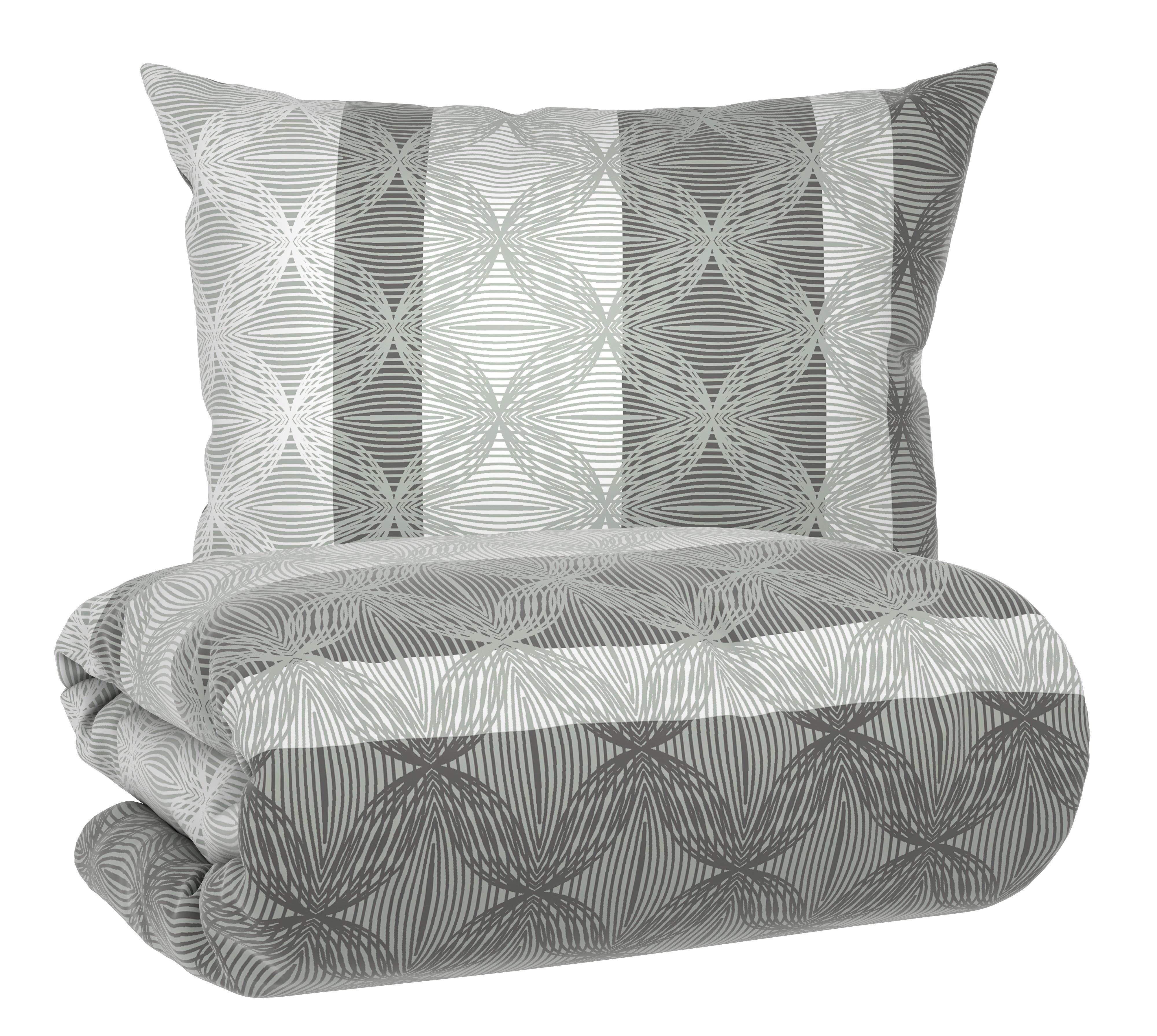 Lenjerie de pat Carlos, cca. 140x200/50x70 cm - gri, Modern, textil (140/200cm) - Mömax