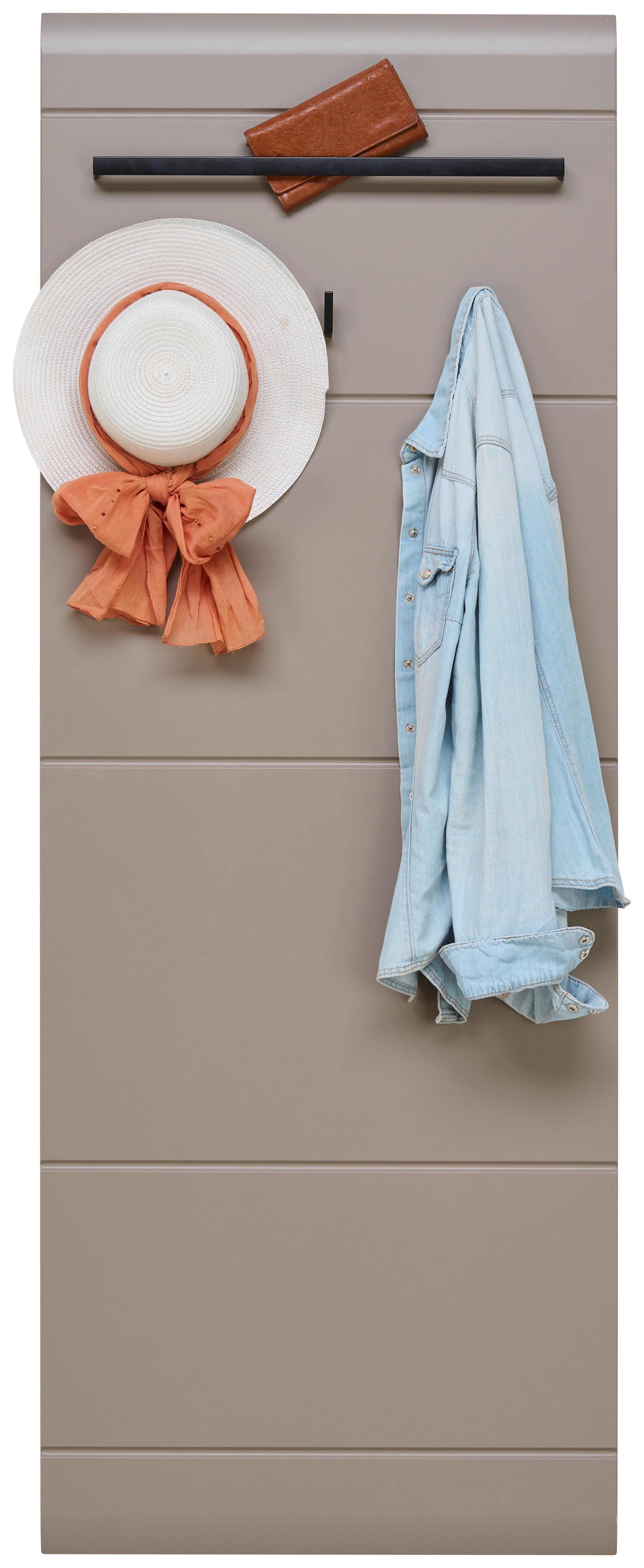 Panou cuier AURIS - culoare lemn stejar/gri, Modern (60/162,2/1,9cm) - Modern Living