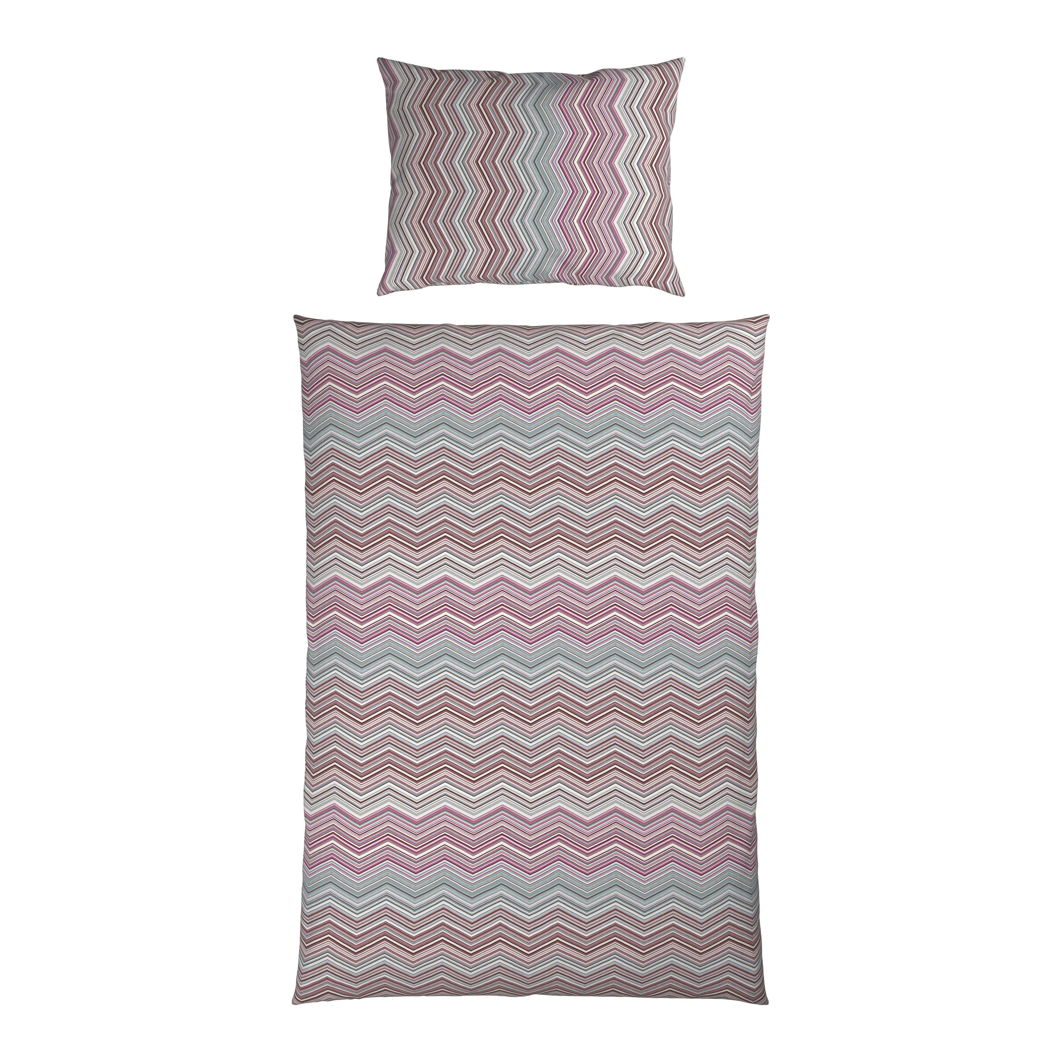 Lenjerie de pat Zickzack,cca. 140x200/50x70 cm - mov, Konventionell, textil (140/200cm) - Mömax
