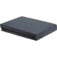 Topper-fixleintuch Elasthan Ca. 160x200cm - Anthrazit, Textil (140-160/200cm) - Premium Living
