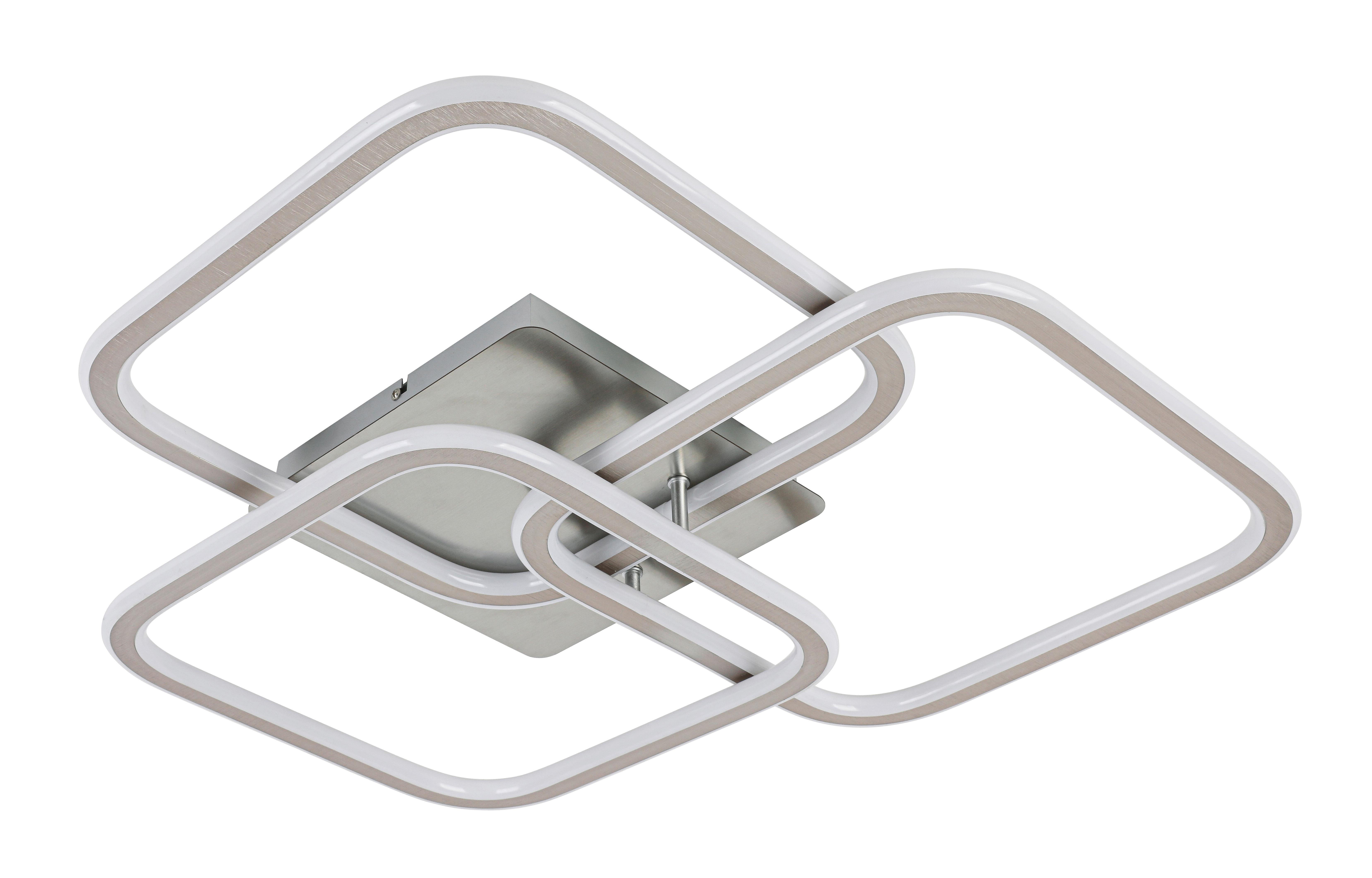 LED-TAKLAMPA SIOP - vit/aluminiumfärg, Modern, metall/plast (61/57/9cm) - Mömax
