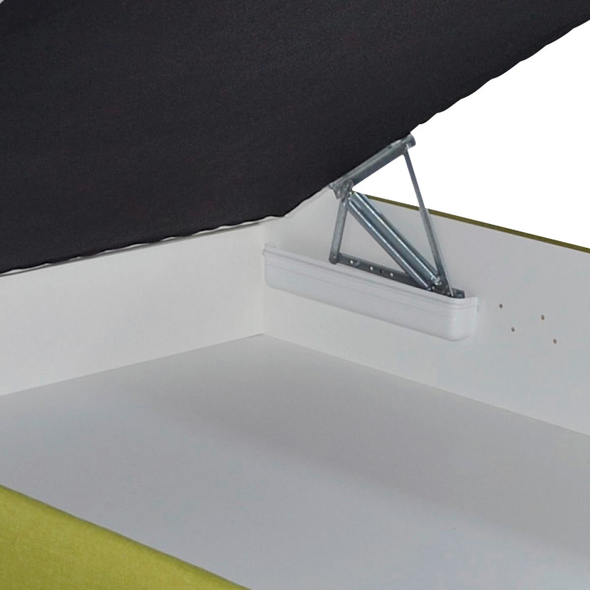 Tapecirani Krevet Stilo - bijela/zelena, drvo/tekstil (120/200cm)