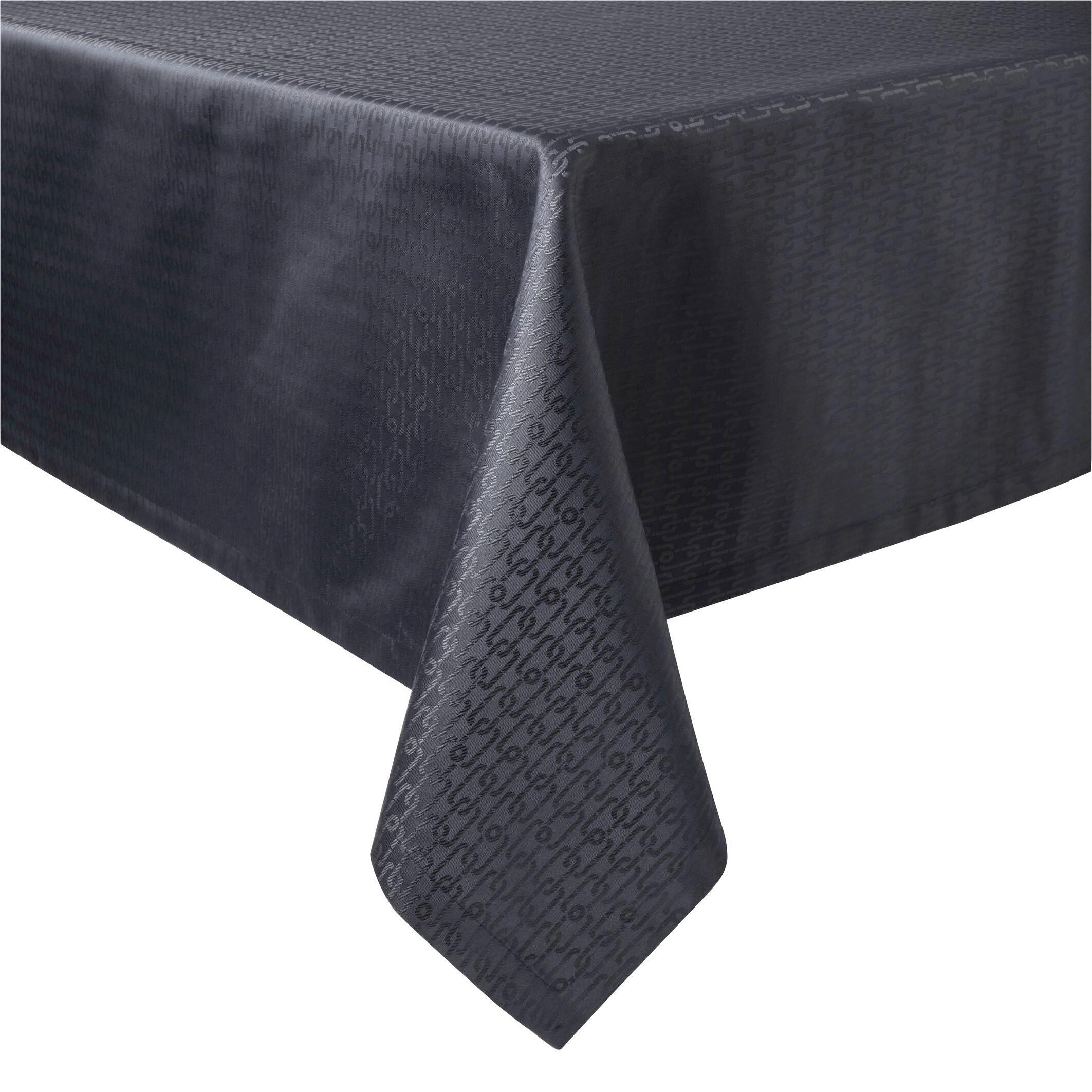 OBRUS JOOP! CHAINS - ciemnoniebieski/niebieski, Design, tkanina (140/230cm) - Joop!