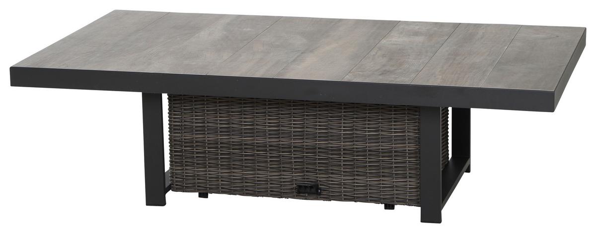 Loungegarnitur Corido 4-tlg. Grau - Grau, Basics, Keramik/Kunststoff (72/103/160cm) - Siena Garden