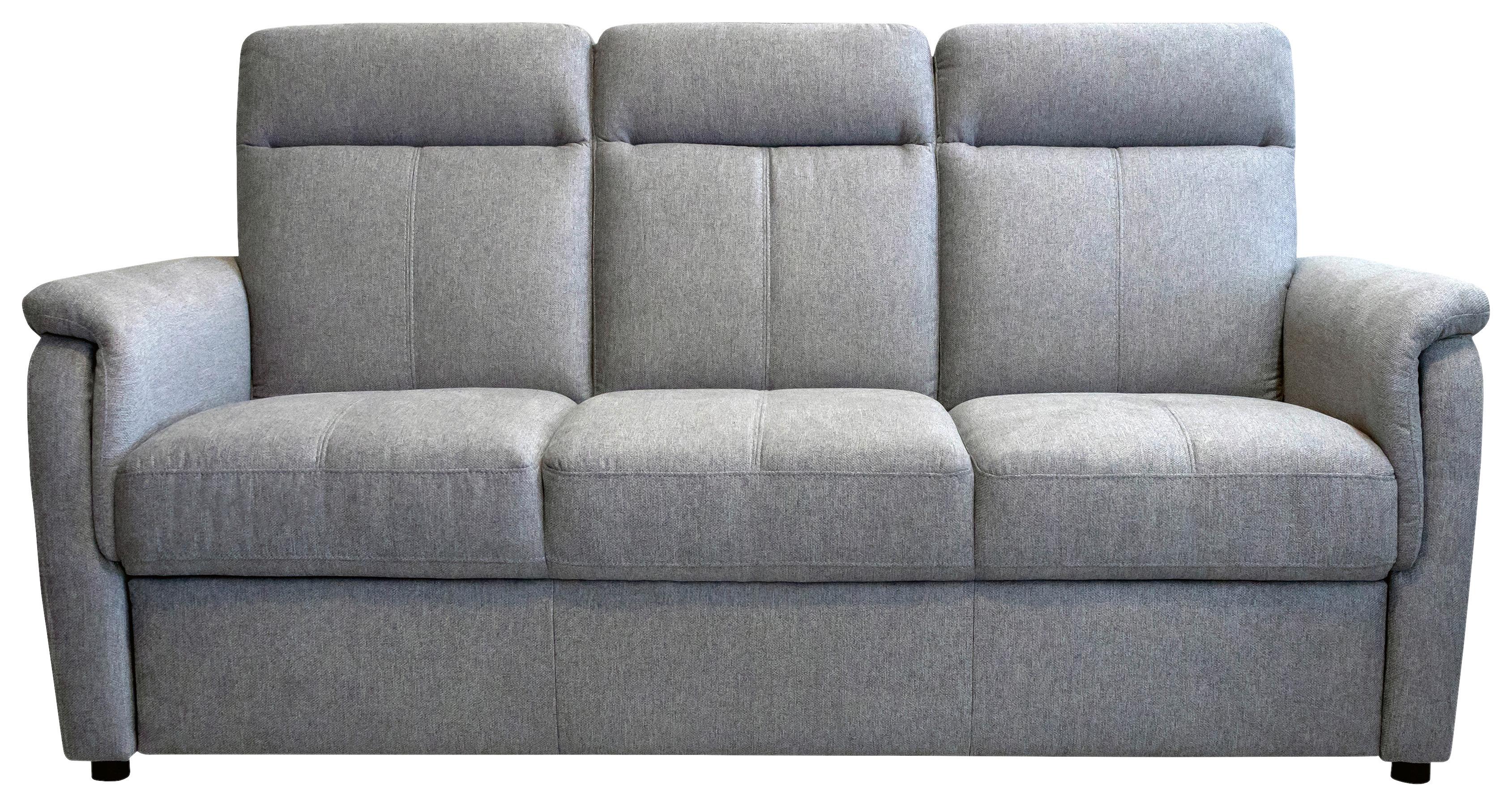 Háromszemélyes Kanapé Iris - világosszürke, Modern, textil/fa (191/100/94cm)