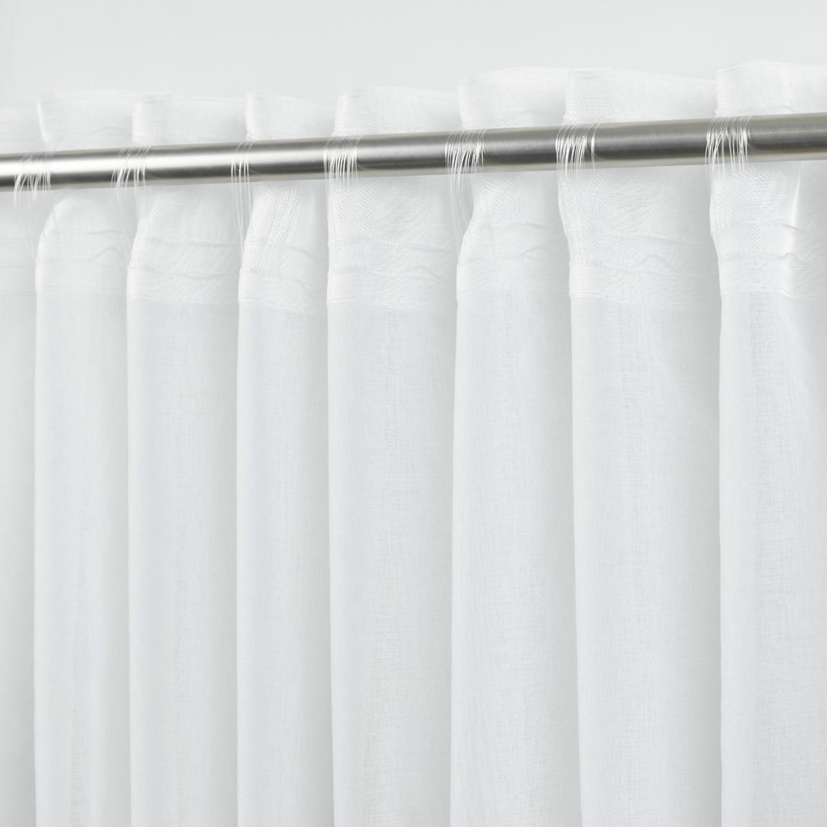 Fertigvorhang Livie in Weiß/Hellgrün - Weiß/Hellgrün, Basics, Textil (135/245cm) - Mömax