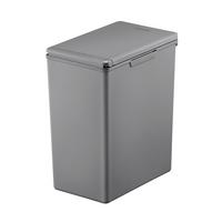 KOSZ NA ODPADY 60620 - antracytowy/ciemnoszary, Basics, tworzywo sztuczne (34/22/41,5cm) - Fackelmann