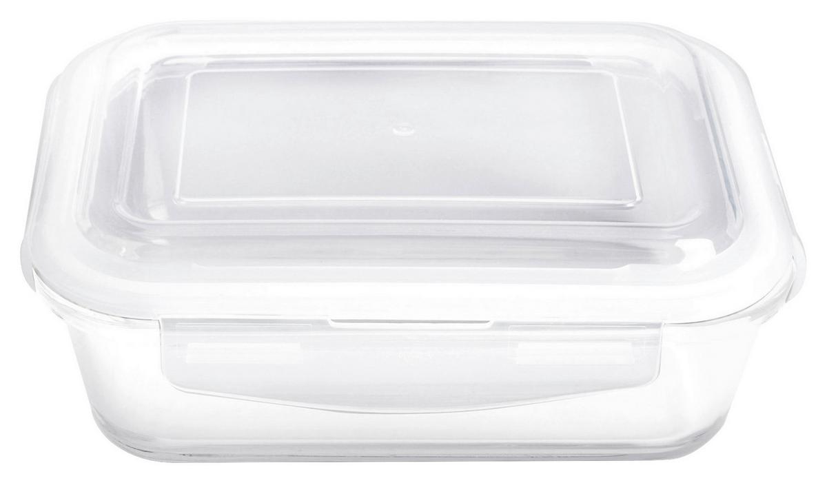 Frischhaltedose Fresh ca. 600ml - Klar, Glas/Kunststoff (17,9/13,3/6,7cm) - Mömax